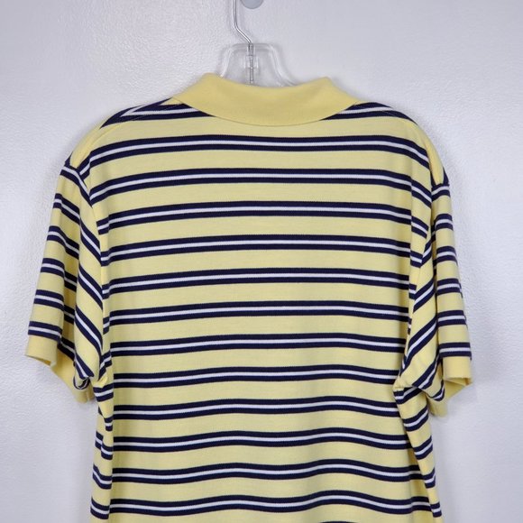 Polo by Ralph Lauren Preppy  Short Sleeve Striped Cotton Polo Shirt Size M - Picture 5 of 9